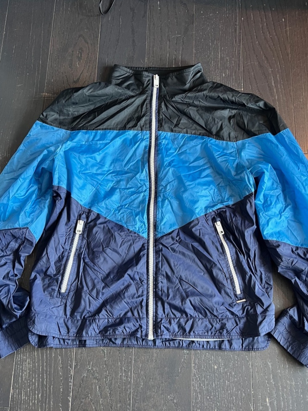 Diesel J-thach Shell jacket in black blue size XLARGE men